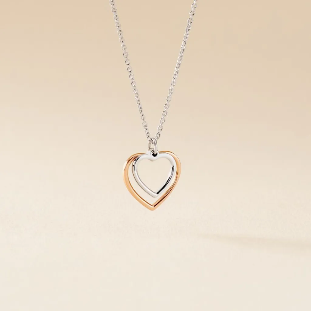 Histoire d'Or Collier Argent Bicolore Fethi Discount