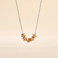 Histoire d'Or Collier Argent Bicolore Manya Sale