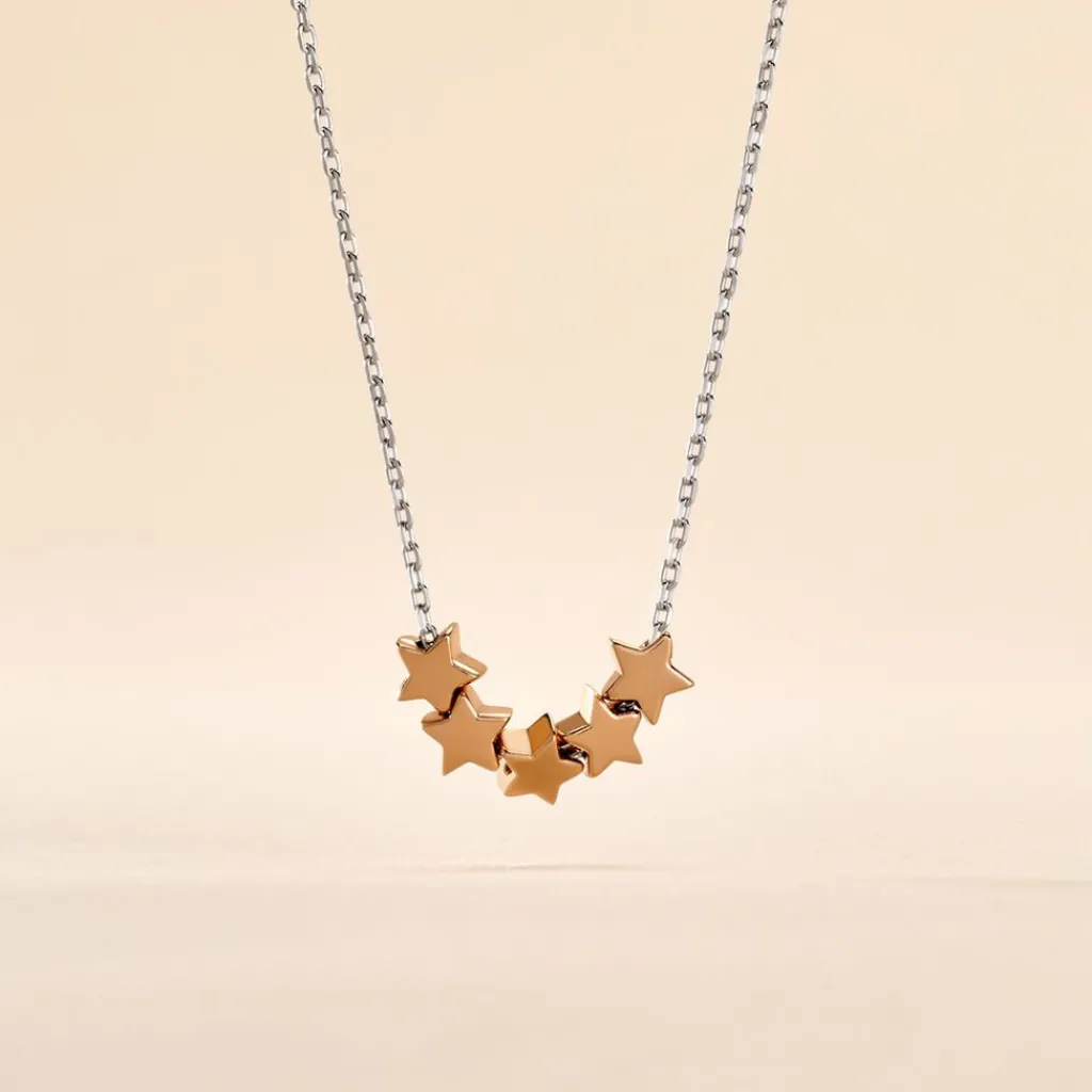 Histoire d'Or Collier Argent Bicolore Manya Sale