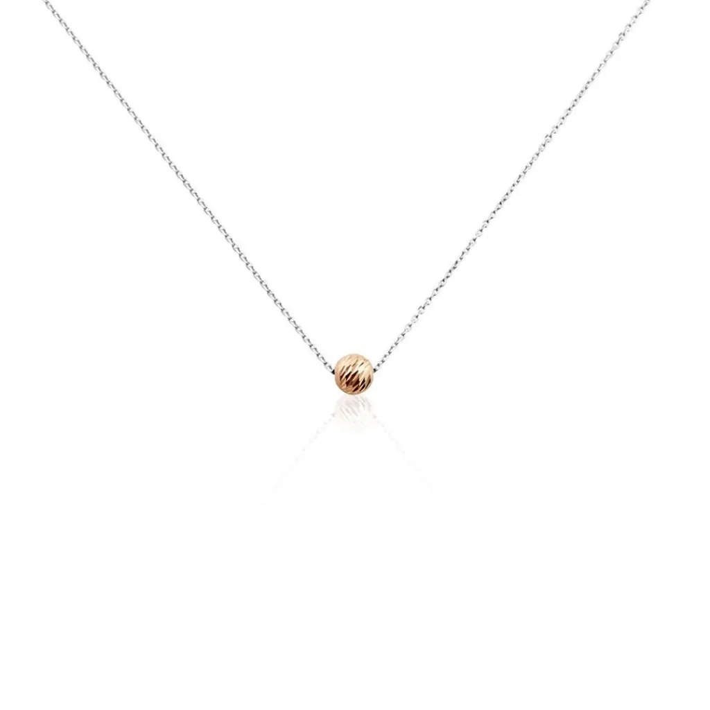 Histoire d'Or Collier Argent Bicolore Ramiro New