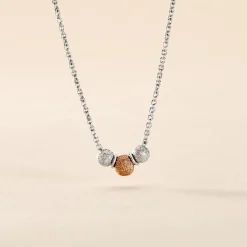 Histoire d'Or Collier Argent Bicolore Wilmart Outlet