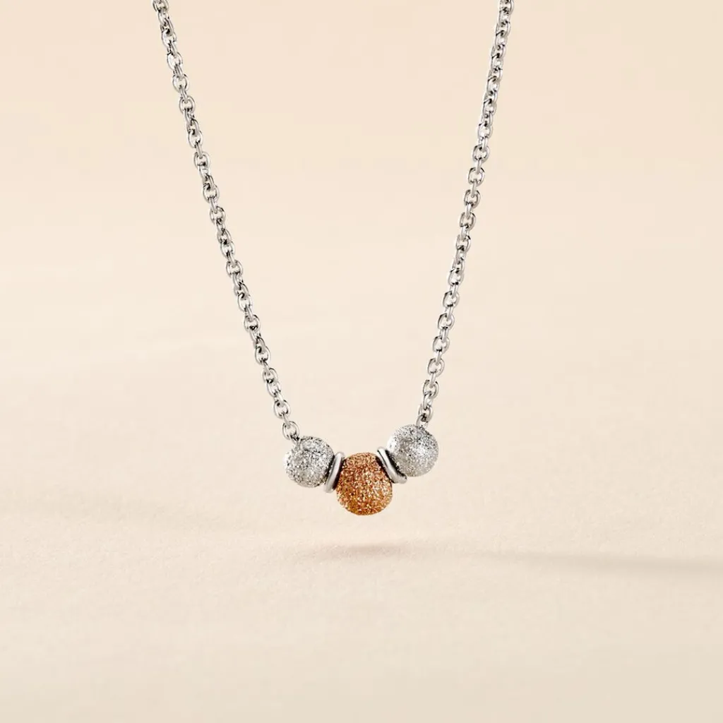 Histoire d'Or Collier Argent Bicolore Wilmart Outlet