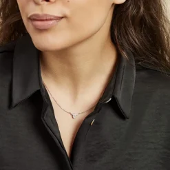 Histoire d'Or Collier Argent Blanc Afonso Oxyde De Zirconium Clearance