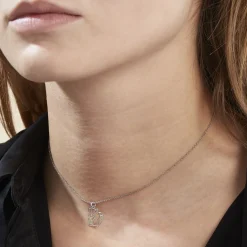 Histoire d'Or Collier Argent Blanc Alekdandarine Sale