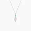 Histoire d'Or Collier Argent Blanc Angelika Pierres Synthetiques Online