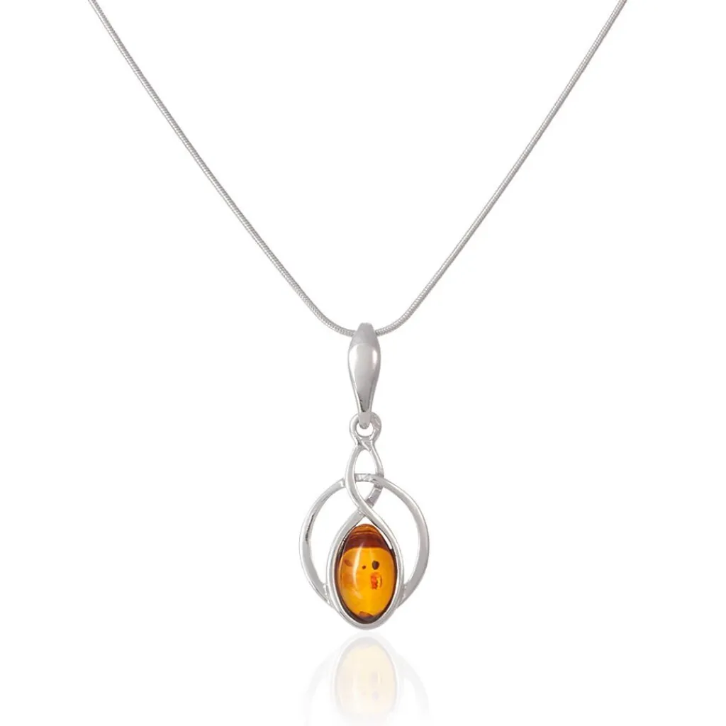 Histoire d'Or Collier Argent Blanc Anne-therese Ambre Online