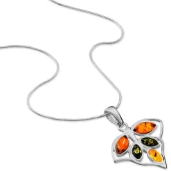 Histoire d'Or Collier Argent Blanc Anne-therese Ambre Online