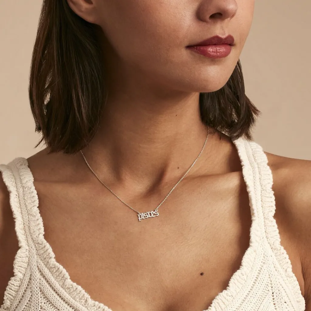 Histoire d'Or Collier Astro argent blanc Clearance