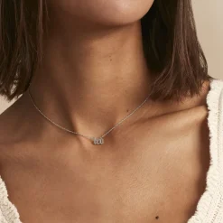 Histoire d'Or Collier Astro argent blanc