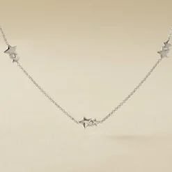 Histoire d'Or Collier Argent Blanc Astria Clearance