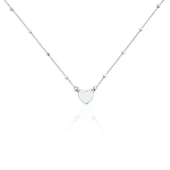 Histoire d'Or Collier Argent Blanc Augustine New