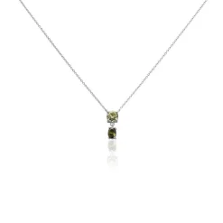 Histoire d'Or Collier Argent Blanc Brenna Oxydes De Zirconium argent blanc oxyde vert Clearance