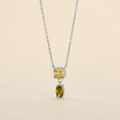 Histoire d'Or Collier Argent Blanc Brenna Oxydes De Zirconium argent blanc oxyde vert Clearance