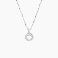 Histoire d'Or Collier Argent Blanc Cantien Oxyde New