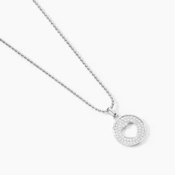 Histoire d'Or Collier Argent Blanc Cantien Oxyde New