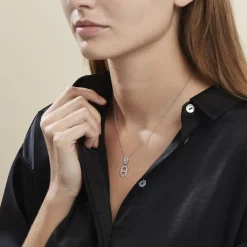 Histoire d'Or Collier Argent Blanc Caprina Oxydes De Zirconium Hot