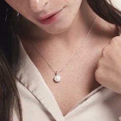 Histoire d'Or Collier Argent Blanc Cheri Perle De Culture Oxydes De Zirconium Sale