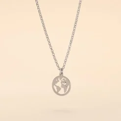 Histoire d'Or Collier Argent Blanc Colombina