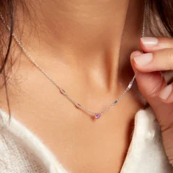 Histoire d'Or Collier Argent Blanc Declaration Oxyde De Zirconium argent blanc oxyde Discount