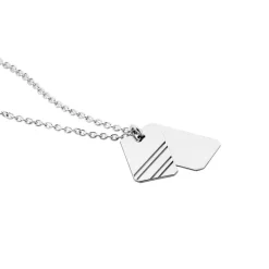 Histoire d'Or Collier Argent Blanc Djimy