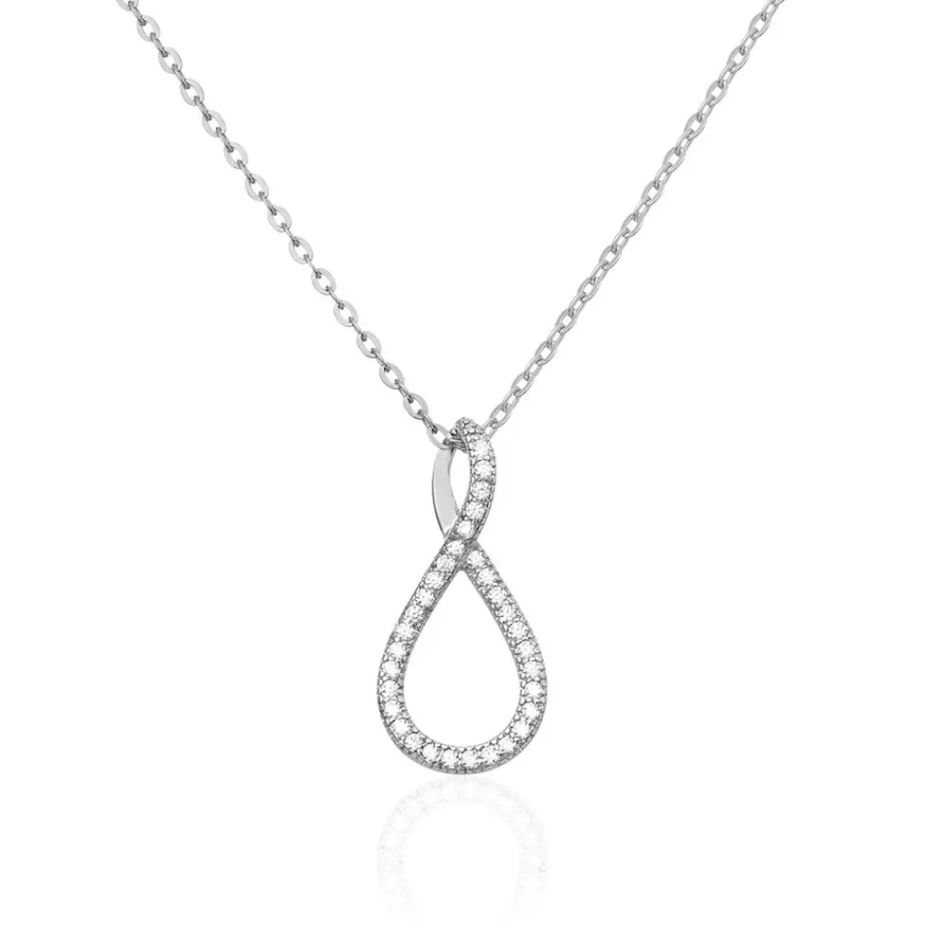 Histoire d'Or Collier Argent Blanc Eileen Oxyde De Zirconium Best
