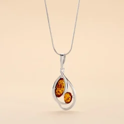 Histoire d'Or Collier Argent Blanc Hailey Ambre Sale