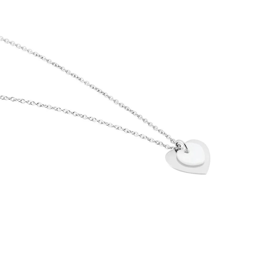 Histoire d'Or Collier Argent Blanc Ikaria Nacre Sale