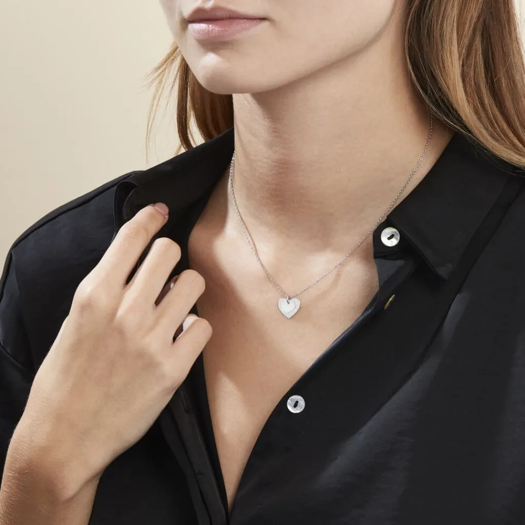 Histoire d'Or Collier Argent Blanc Ikaria Nacre Sale