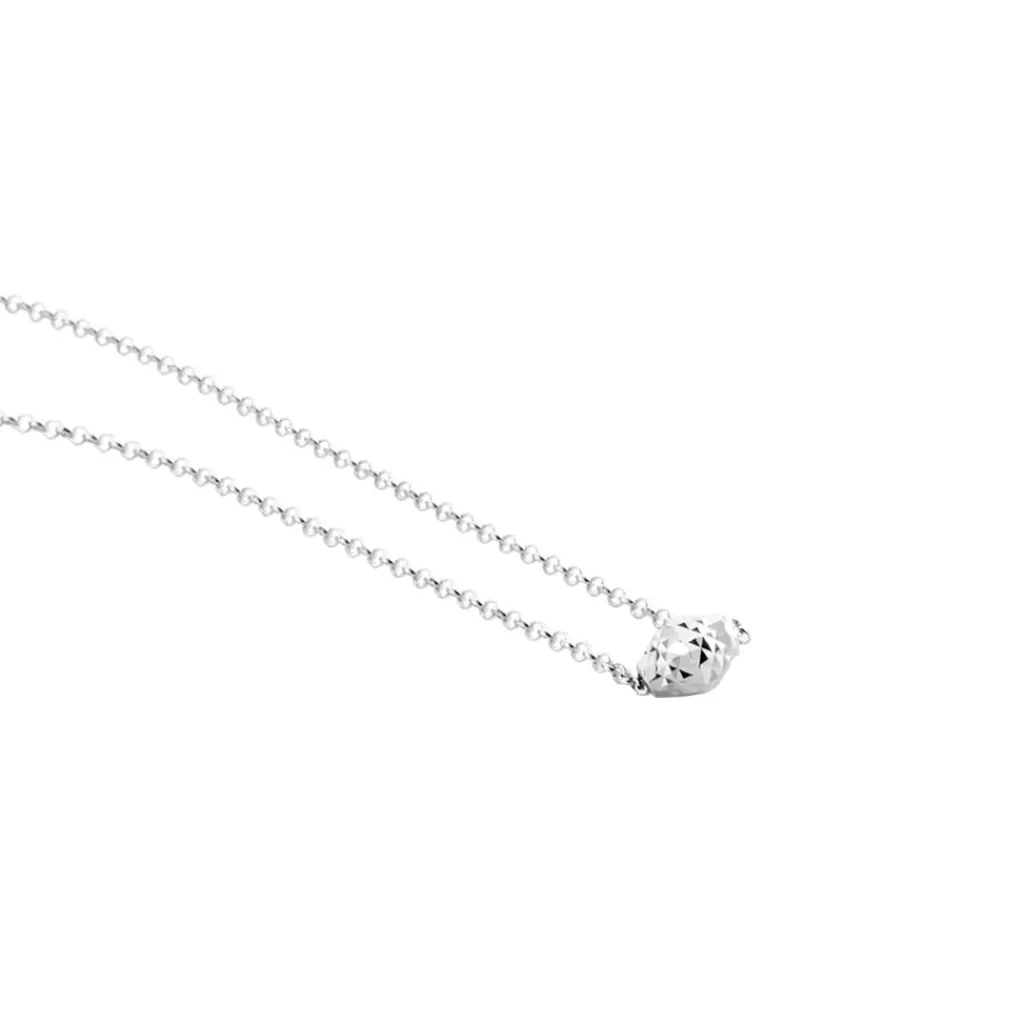 Histoire d'Or Collier Argent Blanc Jacquotte