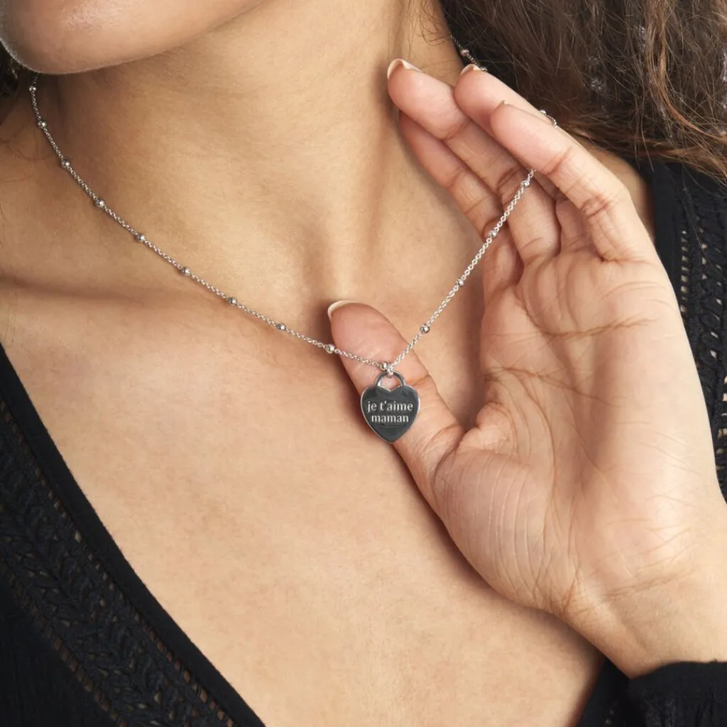 Histoire d'Or Collier Argent Blanc Laurentin Clearance