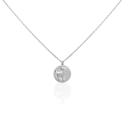Histoire d'Or Collier Argent Blanc Lew New