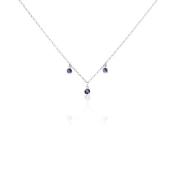 Histoire d'Or Collier Argent Blanc Muireall Oxydes De Zirconium Discount