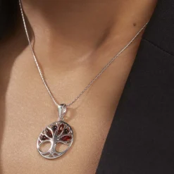 Histoire d'Or Collier Argent Blanc Odaya Ambre Hot