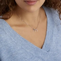 Histoire d'Or Collier Argent Blanc Olie