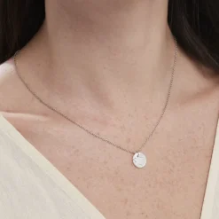 Histoire d'Or Collier Argent Blanc Pierine Nacre Discount