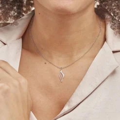 Histoire d'Or Collier Argent Blanc Prudent Outlet