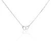 Histoire d'Or Collier Argent Blanc Sent