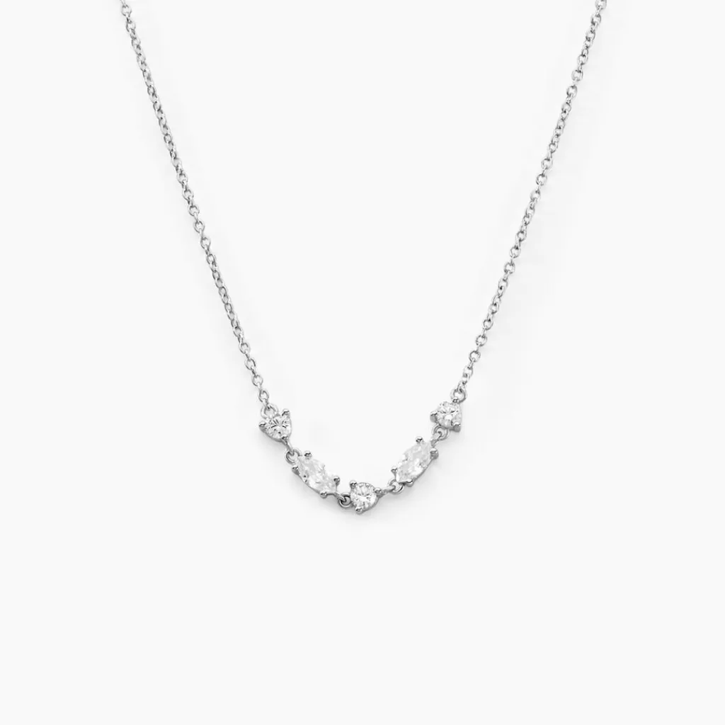 Histoire d'Or Collier Argent Blanc Shiny Nights Oxyde De Zirconium Hot