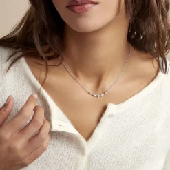 Histoire d'Or Collier Argent Blanc Shiny Nights Oxyde De Zirconium Hot