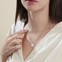 Histoire d'Or Collier Argent Blanc Tana Nacre Best