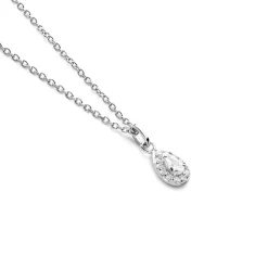 Histoire d'Or Collier Argent Blanc Tania Oxydes De Zirconium argent blanc oxyde