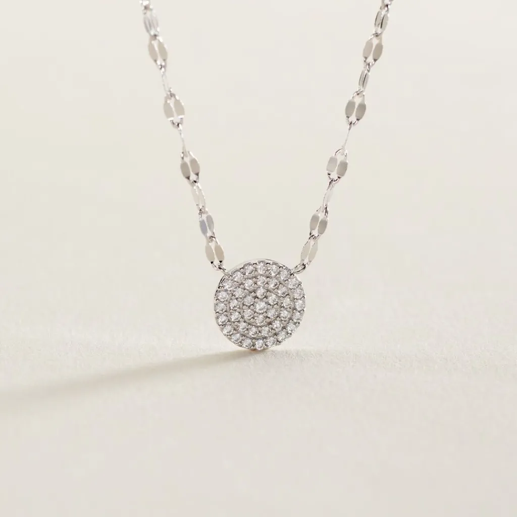 Histoire d'Or Collier Argent Blanc Turin Oxydes De Zirconium Best