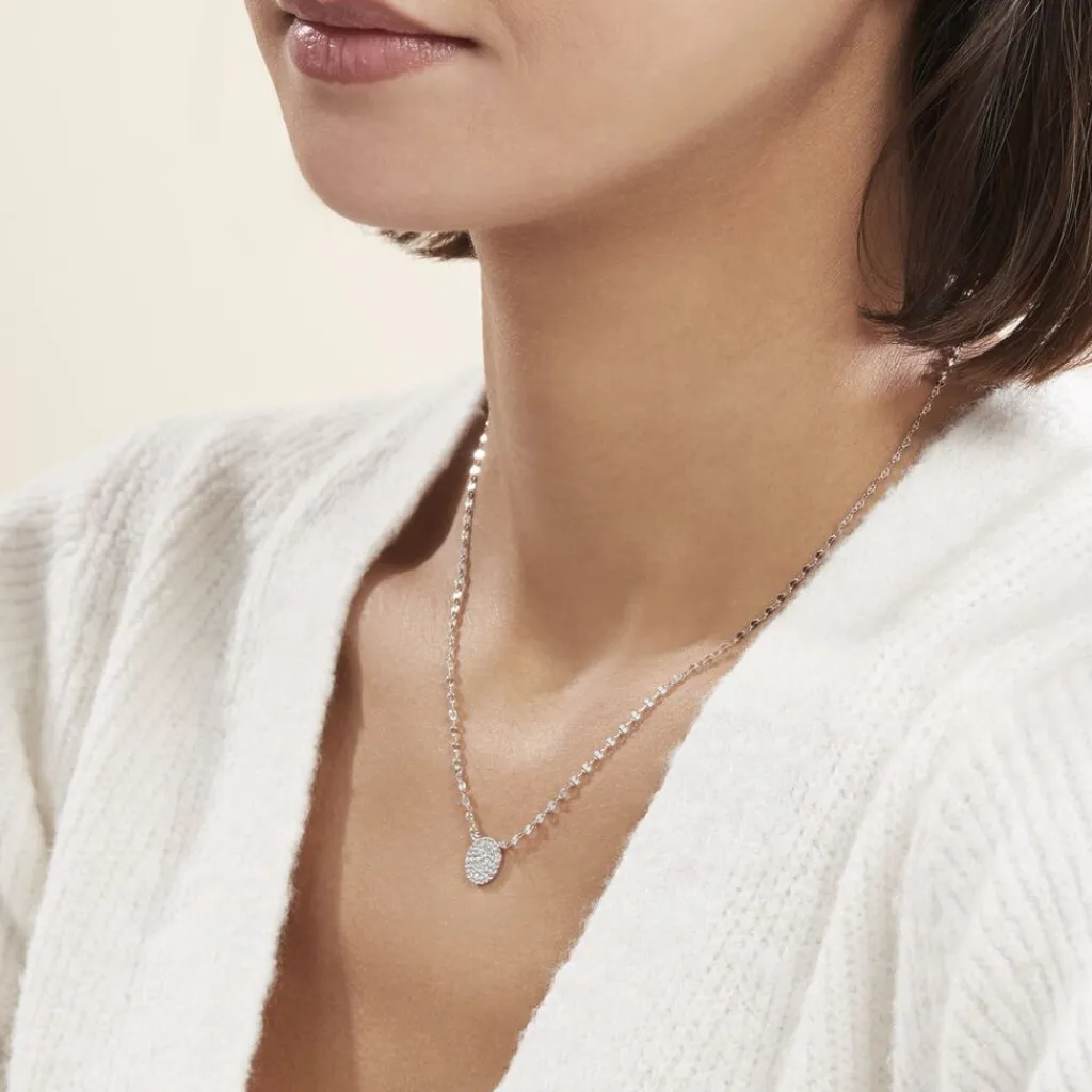 Histoire d'Or Collier Argent Blanc Turin Oxydes De Zirconium Best