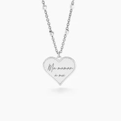 Histoire d'Or Collier Argent Blanc Valerien Hot