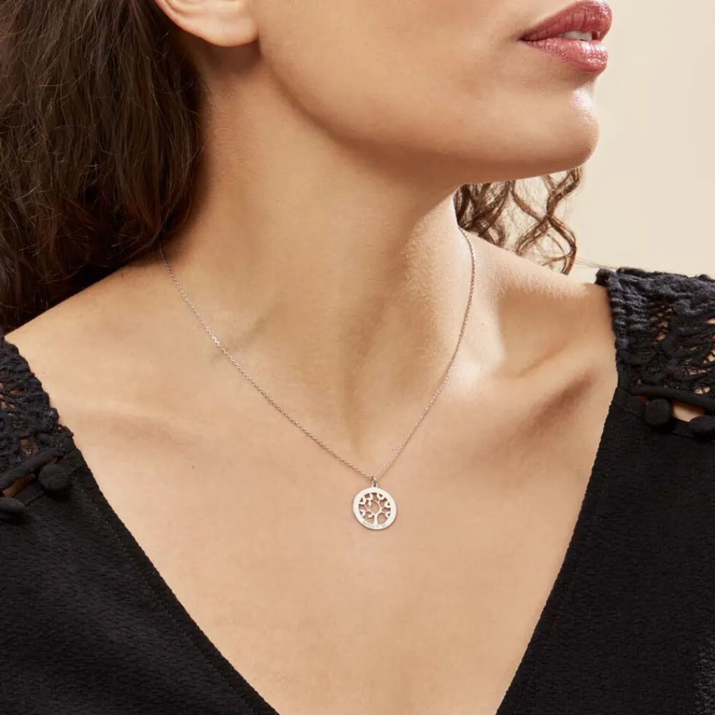 Histoire d'Or Collier Argent Blanc Vroon Best