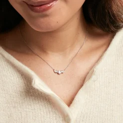 Histoire d'Or Collier Argent Blanc Winter Sweetness Oxyde De Zirconium Sale