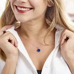 Histoire d'Or Collier Argent Blanc Zea Lapis Lazulis Discount