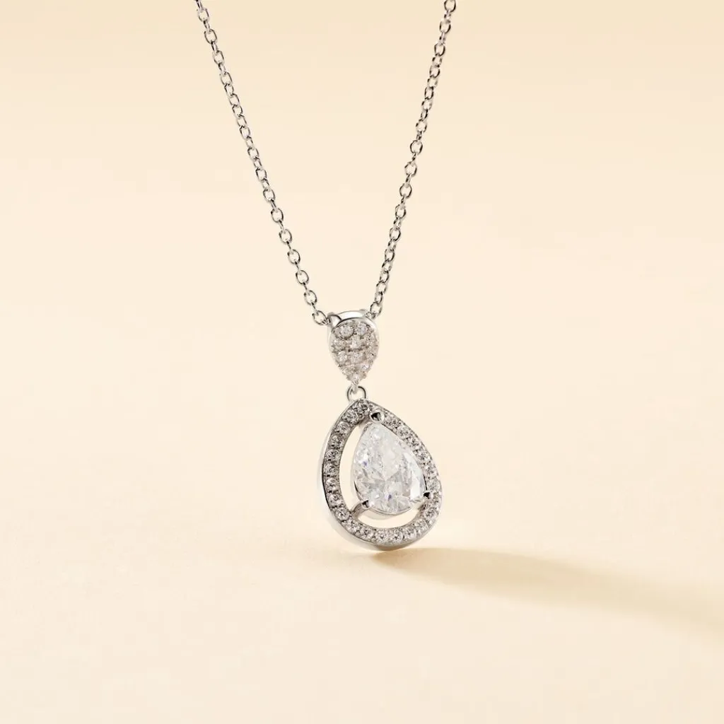 Histoire d'Or Collier Argent Blanc Zelie Oxyde De Zirconium Hot