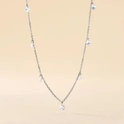 Histoire d'Or Collier Argent Collie Argent Blanc Oxyde Discount