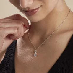 Histoire d'Or Collier Argent Constantin argent blanc oxyde Discount